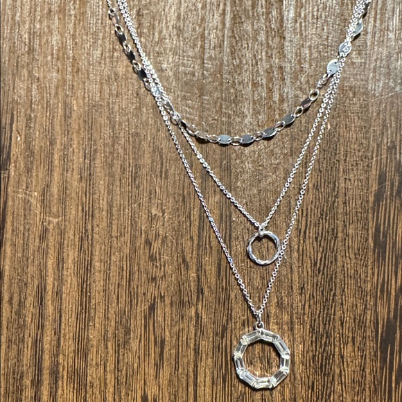 Mixit Delicates Layered Silver Tone Necklace (BR1010/6) - Picture 6 of 9